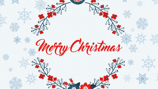 Wallpaper Christmas, Desktop, Snowflake, Merry, Flowers