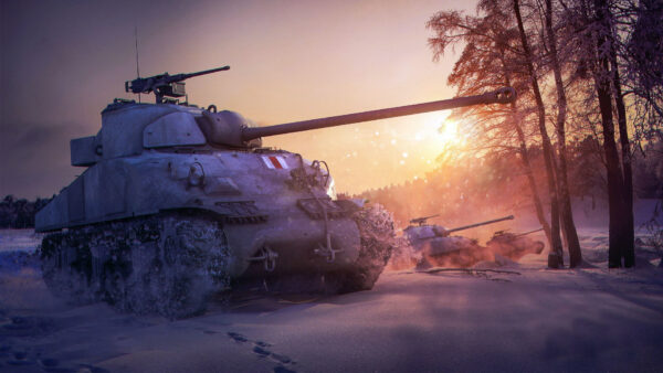 Wallpaper Background, World, Games, During, Cloudy, With, Sky, Desktop, Tank, Sunrise, Tanks