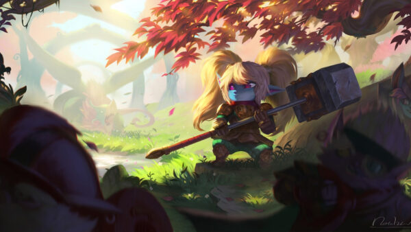 Wallpaper Legends, League, Poppy