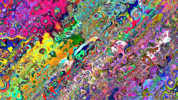 Wallpaper Design, Art, Hippie, Colorful, Fractal