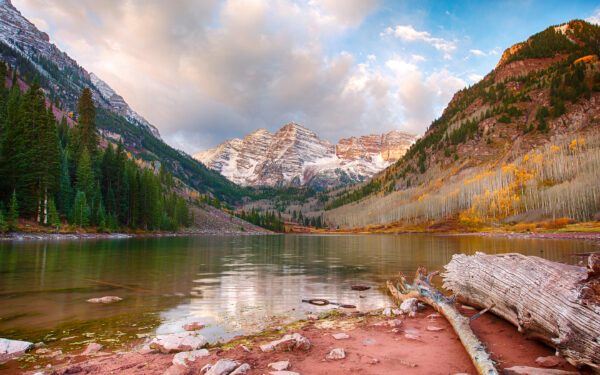 Wallpaper Lake, Colorado, Maroon, Aspen