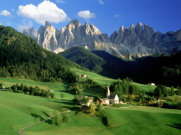 Wallpaper Italy, Dolomites, Funes