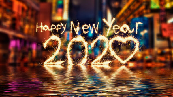 Wallpaper Happy, 2020, New, Year