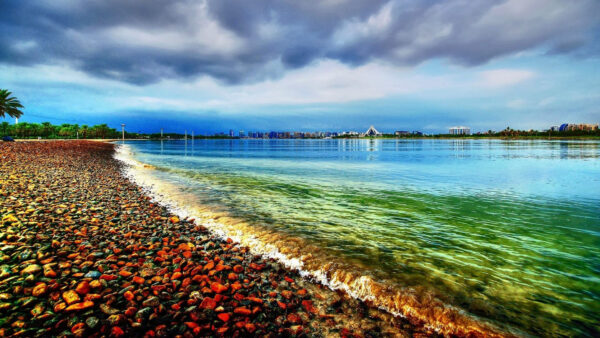 Wallpaper Stones, Seashore, Colorful, Nature, Desktop