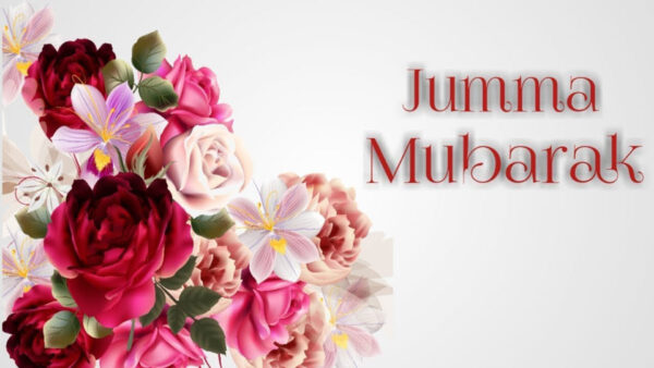 Wallpaper Flowers, Jumma, Colorful, Desktop, With, Mubarak