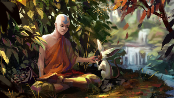 Wallpaper Aang, Anime, Airbender, Desktop, Last, Avatar, Momo