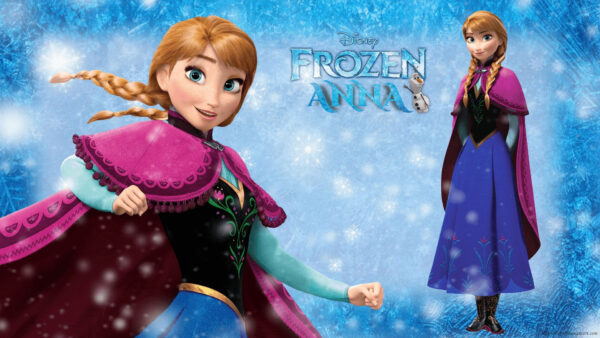 Wallpaper Dress, Purple, Blue, Anna, Frozen