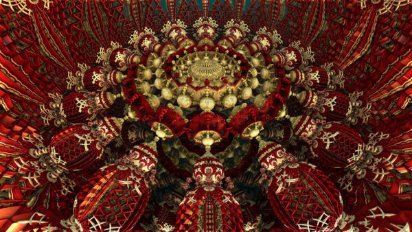 Wallpaper Rotation, Immersion, Red, Trippy, Fractal