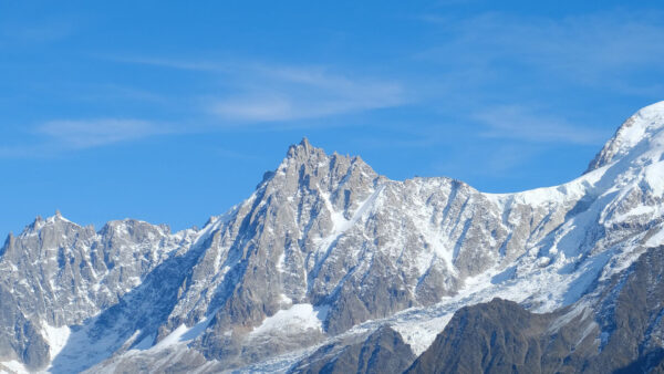 Wallpaper Sky, Daytime, Under, Mountains, Snow, Blue, During, Nature, Peak, Covered