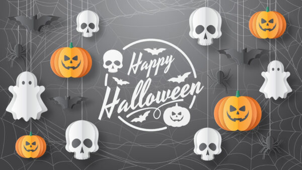 Wallpaper Bats, Pumpkins, Happy, Spiders, Skeleton, Ghosts, Halloween