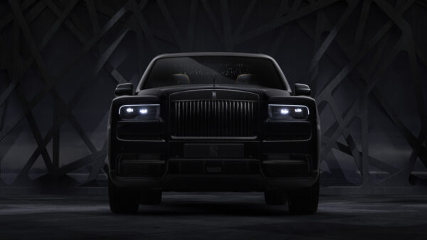 Wallpaper 2019, Cullinan, Badge, Rolls-Royce, Black