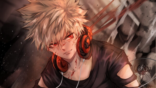 Wallpaper Headphones, Desktop, Katsuki, Bakugou, With, Hero, Academia