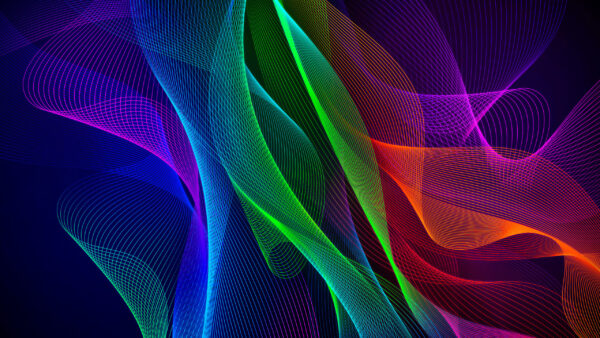 Wallpaper Artwork, Background, Waves, Abstract, Colorful, Wavy