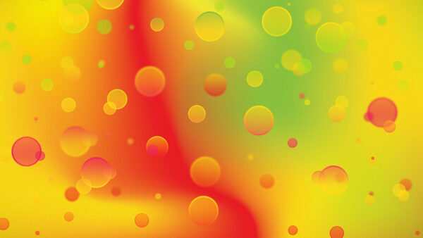 Wallpaper Mobile, Yellow, Colorful, Abstract, Background, Red, Desktop, Green, Bubbles