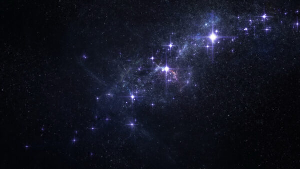 Wallpaper Space, Stars, Desktop, Violet, Sky, Black