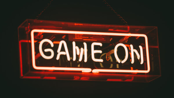 Wallpaper Word, Sign, Neon, Game, Background, Black