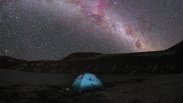 Wallpaper Dark, Stars, Near, Sky, Under, Desktop, Blue, Mountain, Space, Full, Water, Tent, And