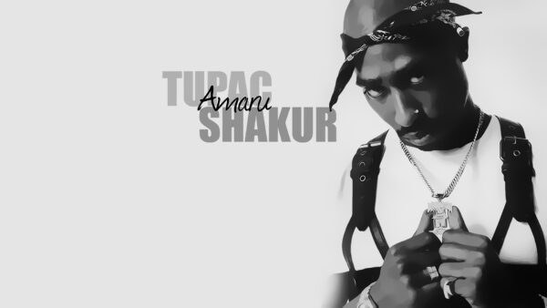 Wallpaper Neck, Silver, Head, Chain, Background, White, And, Desktop, 2Pac, Music, Tupac, Having, Kerchief, Wearing