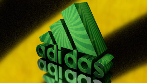 Wallpaper Logo, Art, CGI, Adidas, Green, Yellow, Digital