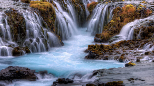 Wallpaper Beautiful, Stream, From, Stones, Waterfalls, Pouring, Rocks, Nature, River