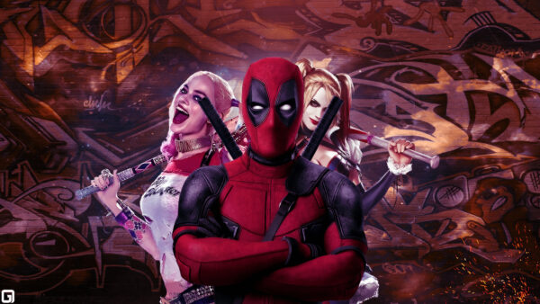 Wallpaper Quinn, Harley, Art, Deadpool, Concept