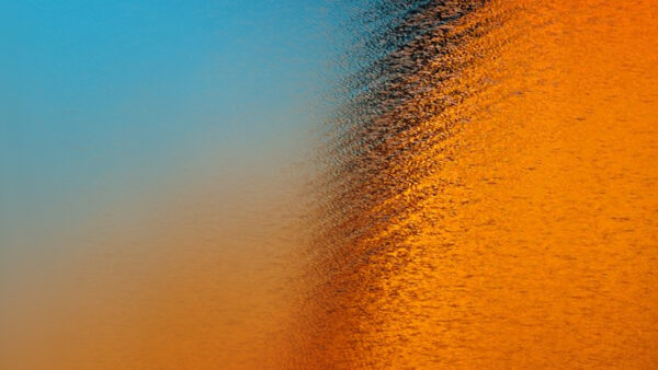 Wallpaper Orange, Sand, Dune, Abstract, Desktop, Blue, Mobile
