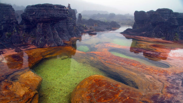 Wallpaper Nature, Desktop, Landscape, Rock, Water, Body, And, Roraima, Venezuela, Mount