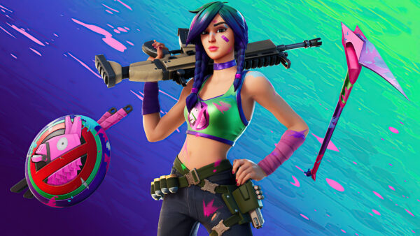 Wallpaper Fortnite, Games, Desktop, Splatterella