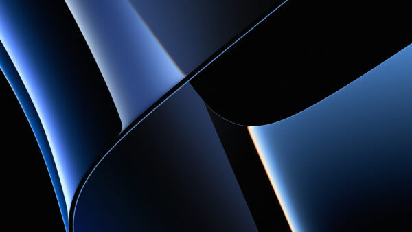 Wallpaper Blue, Abstract, Desktop, Mobile, Black, Apple, Abstraction, Inc.