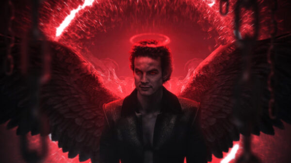 Wallpaper With, Red, Wings, Lucifer, Eyes