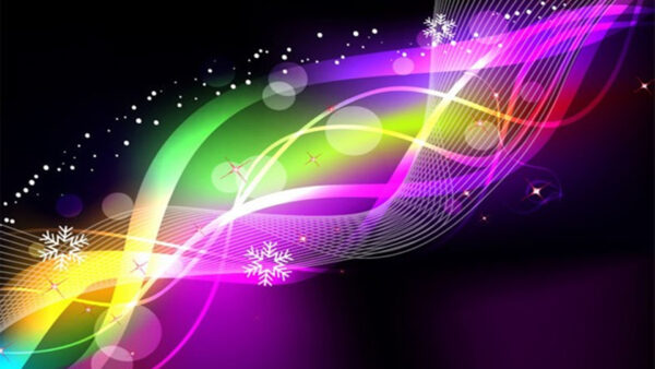 Wallpaper Bokeh, Spiral, Abstract, Colorful, Glowing