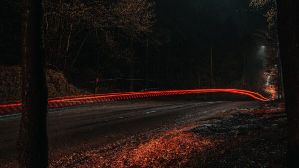 Wallpaper Road, Nighttime, Exposure, Long, Dark, During, Nature, Light