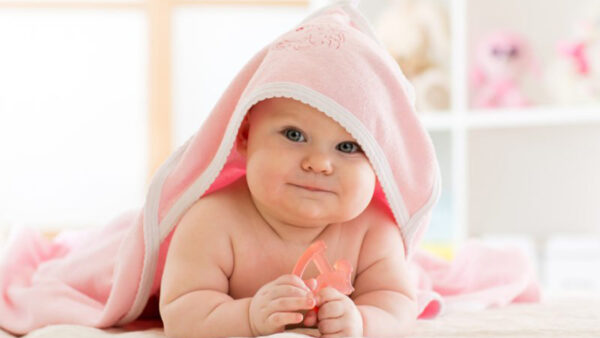 Wallpaper Down, With, Cute, Covered, Lying, Towel, Cloth, Baby, White, Child