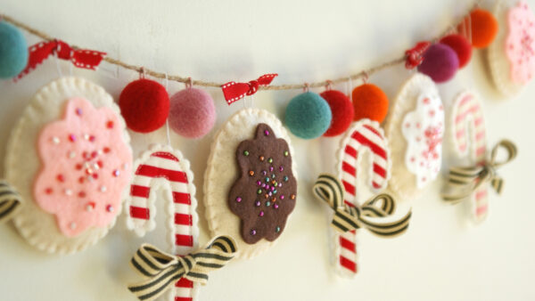 Wallpaper Rope, And, Desktop, Candy, Ornaments, Christmas, Cane