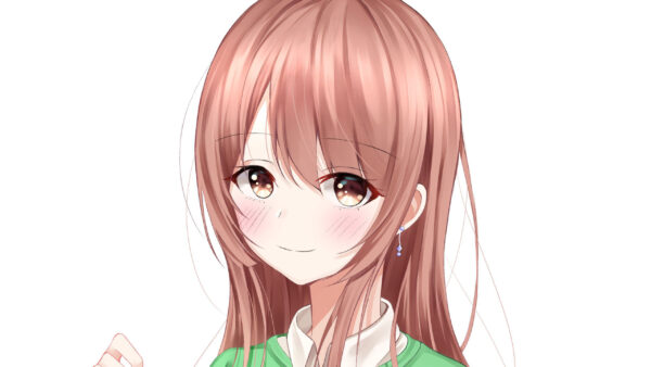 Wallpaper Dress, Background, Brown, Green, Girl, Anime, White, Hair