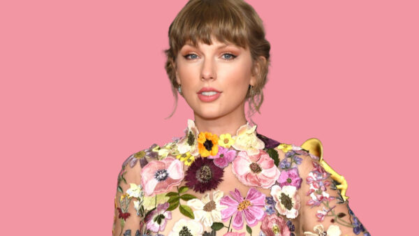 Wallpaper Dress, Colorful, Taylor, Wearing, Stunning, Light, Flowers, Swift, Standing, Pink