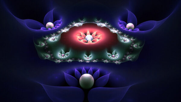 Wallpaper Abstract, Pattern, Glare, Abstraction, Fractal, Colorful, Flower