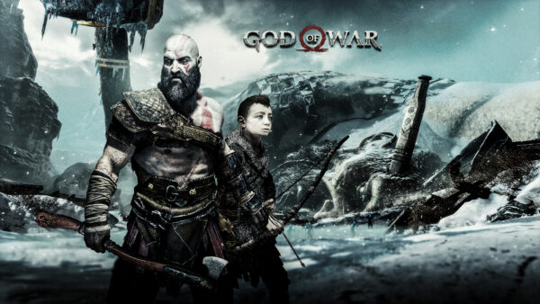 Wallpaper Atreus, Kratos, War, God