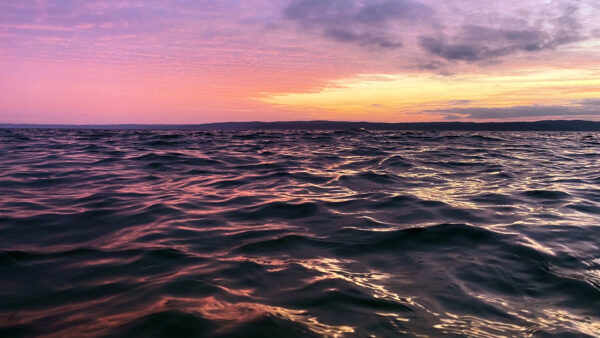 Wallpaper Seascape, Sunset, After