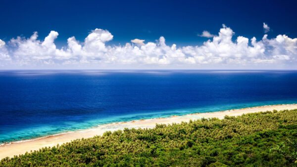 Wallpaper White, Under, Beach, Nice, View, Mobile, Ocean, Cloudy, Sky, Desktop, Blue