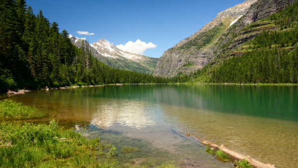 Wallpaper Nature, National, Avalanche, Mountain, Glacier, Park, Lake, Montana, Desktop
