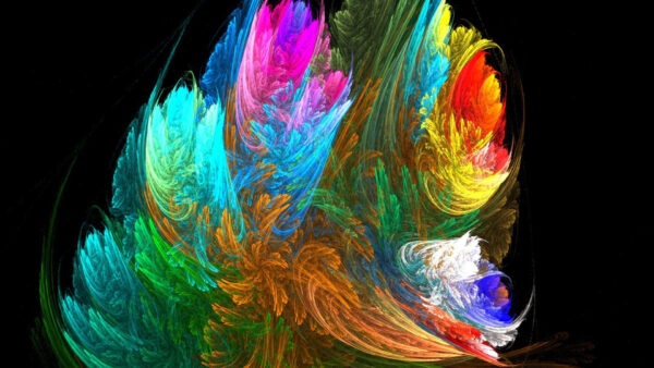 Wallpaper Colorful, Abstract, Leaves