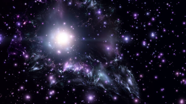 Wallpaper Background, Stars, With, Space, Purple, Black, Desktop, Sky