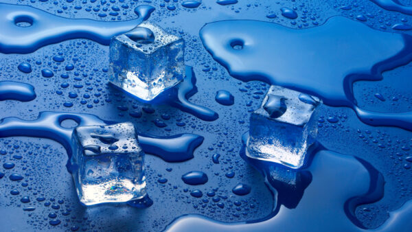 Wallpaper Cubes, Cube, Desktop, With, Drops, Water, Ice