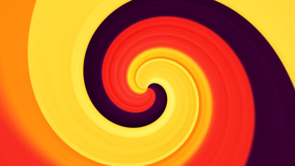 Wallpaper Background, Desktop, Yellow, Abstract, Twirl, Blue, Dark, Red, Orange, Mobile