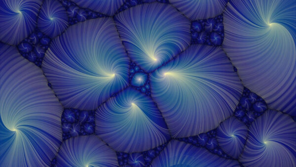 Wallpaper Abstract, Fractal, Blue, Patterns