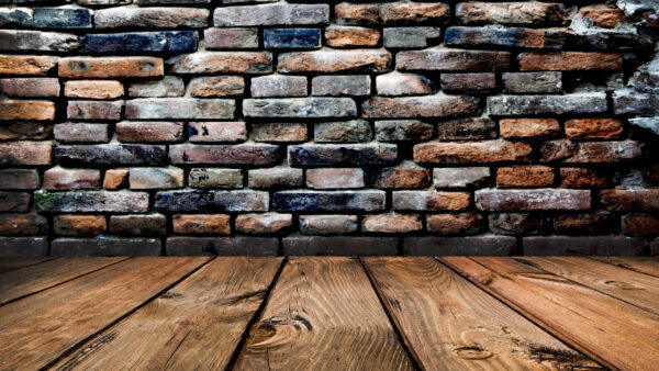 Wallpaper Aesthetic, Bricks, Brown, WALL, Wood, Surface