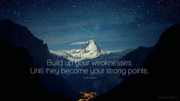 Wallpaper Weaknesses, Desktop, Inspirational, Until, Build, Strong, Points, Your, They, Become