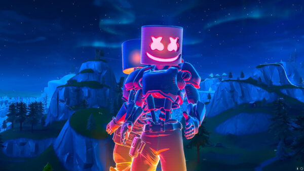 Wallpaper Marshmello, Fortnite