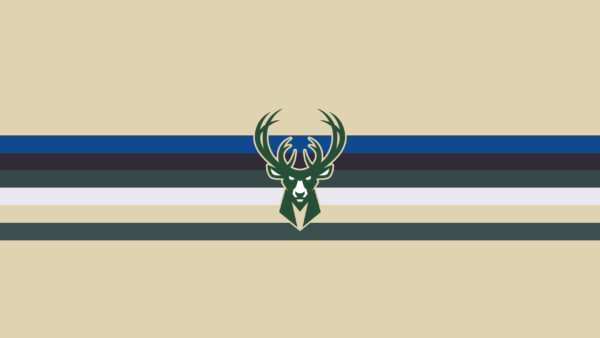 Wallpaper Milwaukee, Black, Lines, Basketball, Logo, Bucks, Blue, NBA
